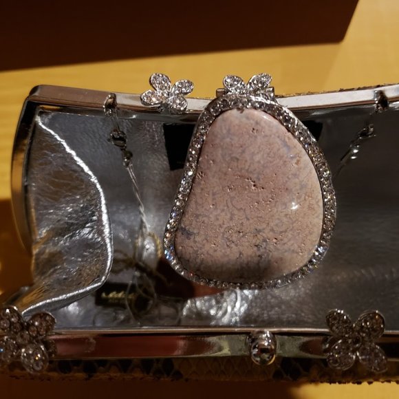 Edidi snakeskin clutch handbag - Picture 5 of 9